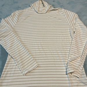 Cream with gold stripes turtleneck